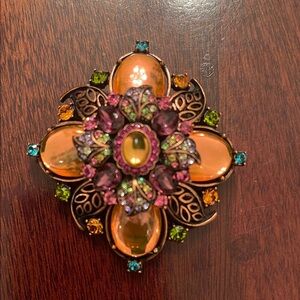 Joan River Floral Brooch